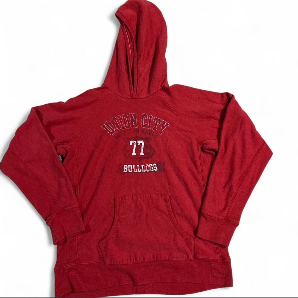 Vintage Y2K American Eagle red hoodie Size XL